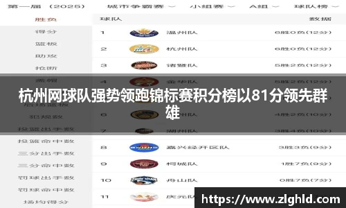 杭州网球队强势领跑锦标赛积分榜以81分领先群雄